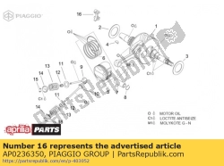 Aprilia AP0236350, Kettinggeleider, OEM: Aprilia AP0236350