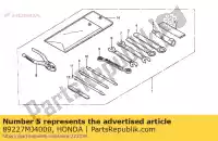 89227MJ4000, Honda, chave, olho, 10x12 honda nx xl xrv 600 650 1988 1993, Novo