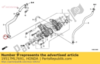 19517ML7691, Honda, collier, flexible, 2229mm, Nouveau