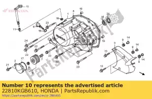 Honda 22810KGB610 alavanca comp, embreagem - Lado inferior