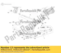 AP8221055, Piaggio Group, Spacer aprilia  mana na red rose red rose 608v zd4rc000, zd4rca00, zd4rc001, zd4rcc00 zd4rcb00, zd4rcc01, zd4rce00 50 850 1992 1993 1994 1995 1996 1997 1998 1999 2007 2008 2009 2010 2011 2016, New