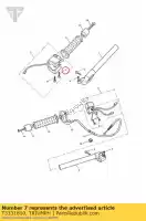 T3331810, Triumph, schroef, m5 x 40 triumph bonneville from vin 380777 & se bonneville from vin 380777/ se daytona 595 / 955i daytona 600 & 650 daytona 675 from vin 381275 daytona 675 from vin 564948 daytona 675 up to vin 381274 daytona 675 vin 381275 to vin 564947 daytona 675r from, Nieuw