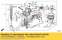 Aqui você pode pedir o conjunto de pratos, fique em Honda , com o número da peça 16035HM8000: