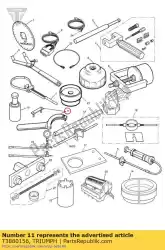 Qui puoi ordinare c chiave bilanciatrice ingranaggio da Triumph , con numero parte T3880156: