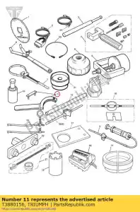 triumph T3880156 c chiave bilanciatrice ingranaggio - Il fondo