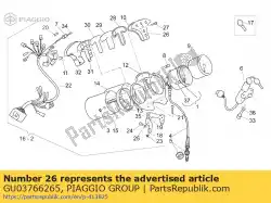 Here you can order the lamp-holding cover gray from Piaggio Group, with part number GU03766265: