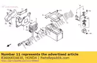 83606KE6830, Honda, Band, batterij honda ntv revere  xbr s xbr500 xbr500s ntv650 650 500 , Nieuw