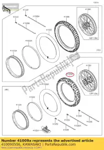 kawasaki 410090556 pneumatico, rr, 90 / 100-16, mx51 (d kx85d - Il fondo