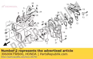 Honda 39600KTWB00 prise de courant, accessoire - La partie au fond