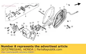 honda 33727MEG640 capa, licença - Lado inferior