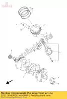 2D1116563000, Yamaha, rolamento plano, biela yamaha fz 800 1000 2006 2007 2008 2009 2010 2011 2012 2013 2014 2015, Novo