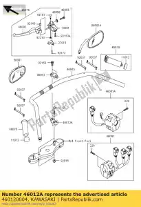 kawasaki 460120004 mango de soporte, lwr vn2000-a1h - Lado inferior