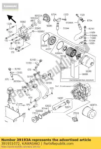 kawasaki 391931072 huile pour tuyaux vn1600-a1 - La partie au fond