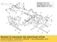 GU01415863, Piaggio Group, plaque lh gris moto-guzzi v 1100 2002, Nouveau