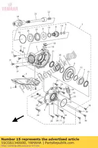 yamaha 1SCG61340000 joint torique 1 - La partie au fond