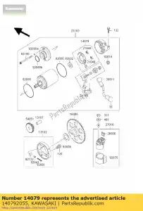 kawasaki 140792055 houder, carbon br zx750-f1 - Onderkant