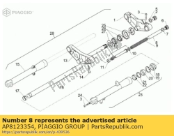 Aprilia AP8123354, Rura wst?pnego ?adowania, OEM: Aprilia AP8123354
