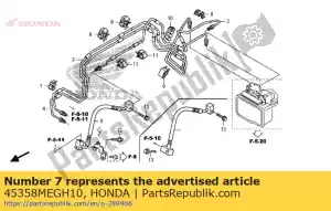 Honda 45358MEGH10 clamper, fr brk bl - Lado inferior