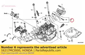 honda 16217MCJ000 opaska a, izolator - Dół