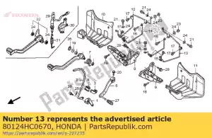 Honda 80124HC0670 fica, l.mudguard o - Lado inferior