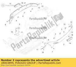 Aquí puede pedir seitenschutzen l. De Piaggio Group , con el número de pieza 1B003899:
