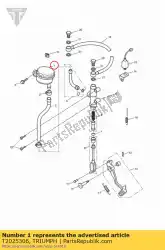 Qui puoi ordinare serbatoio m/cil posteriore da Triumph , con numero parte T2025306: