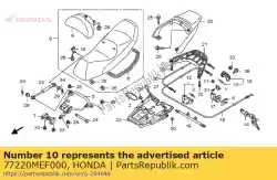 Here you can order the catch comp., rr. Seat from Honda, with part number 77220MEF000: