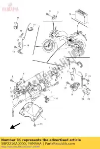 yamaha 59P2216A0000 stay 4 - Bottom side