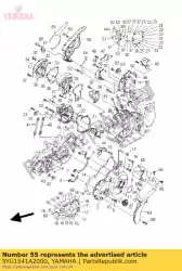 Aqui você pode pedir o ficar, crankcasecover 1 em Yamaha , com o número da peça 5YU1541A2000: