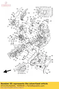 yamaha 5YU1541A2000 ficar, crankcasecover 1 - Lado inferior