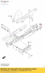 suzuki 6142148H10 assiette - La partie au fond