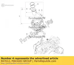 Ici, vous pouvez commander le axe de piston auprès de Piaggio Group , avec le numéro de pièce 847012: