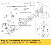 CM225707, Piaggio Group, bezpiecznik 7,5a     , Nowy