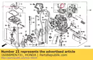 Honda 16088MEN731 agrafe - La partie au fond