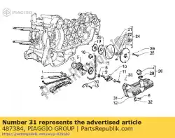 Aqui você pode pedir o junta do reservatório em Piaggio Group , com o número da peça 487384: