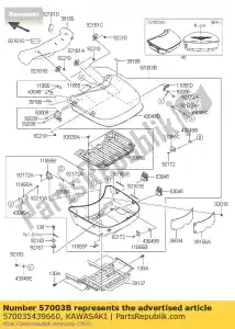 Kawasaki 570035439660 bag,cnt,m.s.black - Bottom side