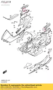 suzuki 0911106109 bullone, 6x14.8 - Il fondo