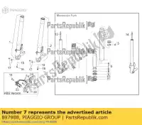 897988, Piaggio Group, tubo aprilia shiver zd4rab00, zd4rad00 750 2007 2008 2009 2010 2011 2012 2013 2014 2015 2016, Novo