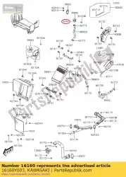 Here you can order the body,pressure cap kvf300ccf from Kawasaki, with part number 16160Y003: