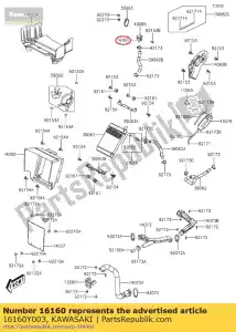 kawasaki 16160Y003 korpus, korek ci?nieniowy kvf300ccf - Dół