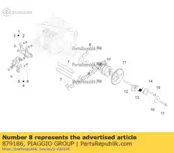 Ici, vous pouvez commander le assiette auprès de Piaggio Group , avec le numéro de pièce 879186: