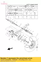 5UGF510G0000, Yamaha, conjunto de botas (bola joi yamaha yxr yxrfa rhino 660, Novo