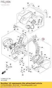 suzuki 1370240HB0 cleaner,air,l - Bottom side