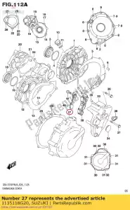 suzuki 1135118G20 copertura, magneto - Il fondo