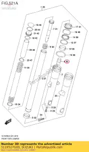 suzuki 5119527G00 piece,oil lock - Bottom side