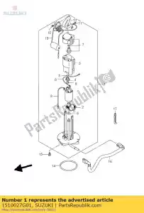 Suzuki 1510027G01 pompe assy, ??carburant - La partie au fond