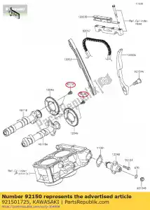 kawasaki 921501725 bolt klx650-c1 - Bottom side