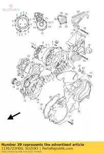 suzuki 1136723H00 schimmel, sprkt inham - Onderkant