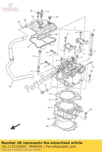 yamaha 1SL113510000 guarnizione, cilindro - Il fondo