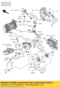 Kawasaki 920051145 z??czka, cylinder - Dół